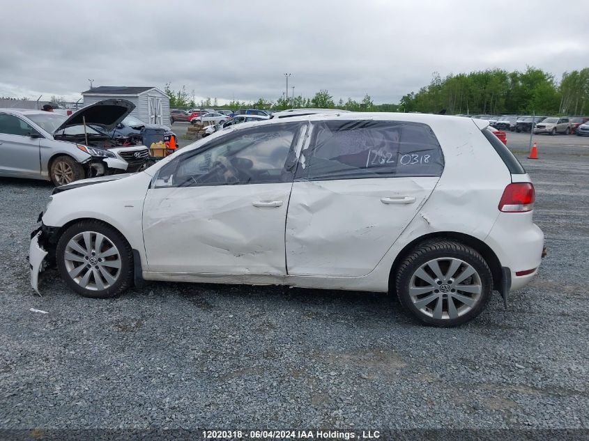 2013 Volkswagen Golf VIN: WVWNM7AJ6DW123010 Lot: 12020318