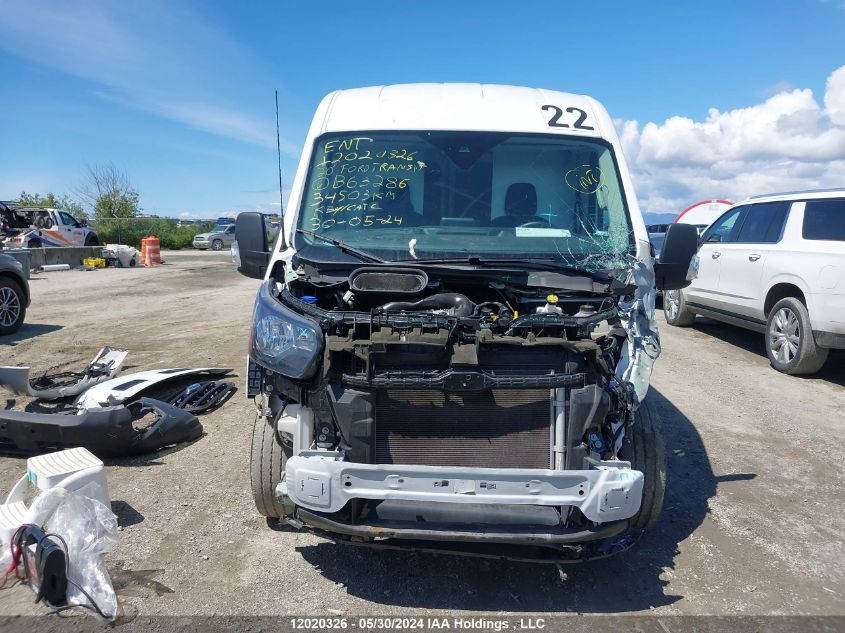 2020 Ford Transit T-250 VIN: 1FTBR1C83LKB63286 Lot: 12020326