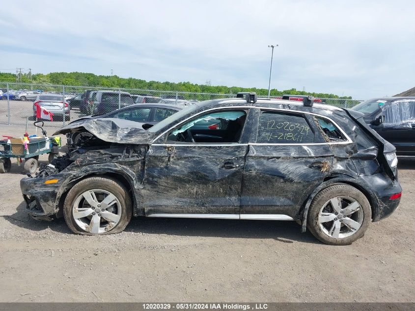 2018 Audi Q5 VIN: WA1CNAFY7J2183611 Lot: 12020329