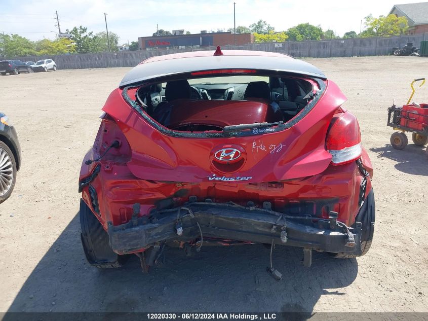 2013 Hyundai Veloster VIN: KMHTC6AD2DU124726 Lot: 12020330