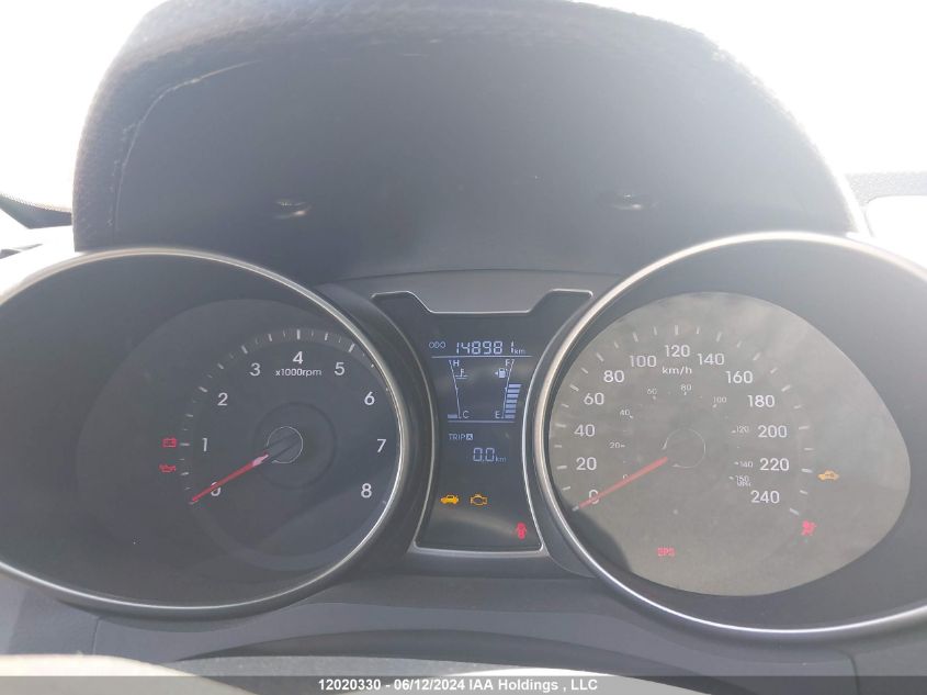 2013 Hyundai Veloster VIN: KMHTC6AD2DU124726 Lot: 12020330