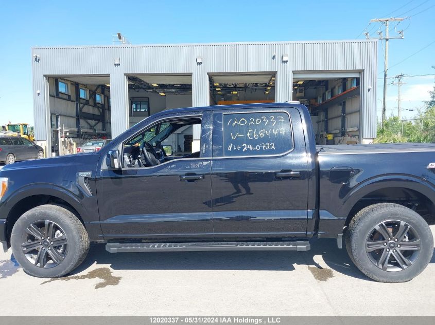 2022 Ford F-150 VIN: 1FTEW1EP7NKE68447 Lot: 12020337