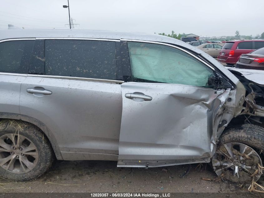 2015 Toyota Highlander Le VIN: 5TDZKRFH6FS069364 Lot: 12020357