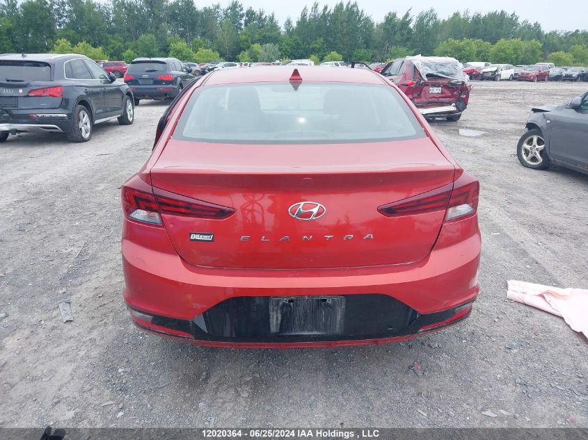 2019 Hyundai Elantra Sel/Value/Limited VIN: KMHD84LF9KU808663 Lot: 12020364