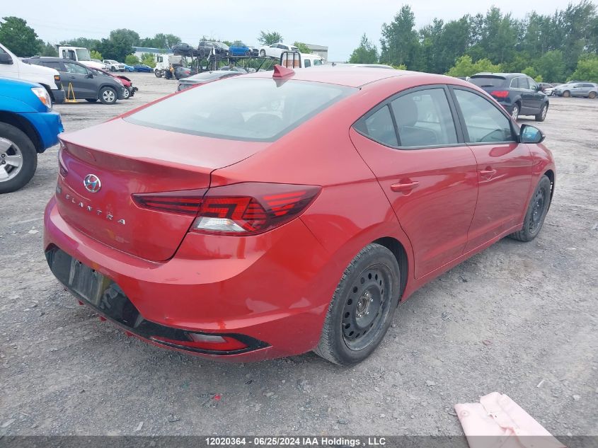 2019 Hyundai Elantra Sel/Value/Limited VIN: KMHD84LF9KU808663 Lot: 12020364