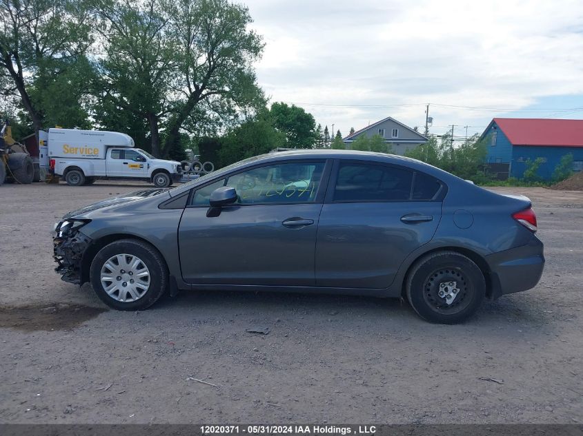 2013 Honda Civic Lx VIN: 2HGFB2F43DH105676 Lot: 12020371