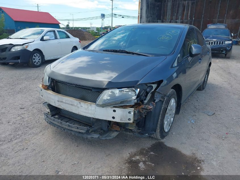 2013 Honda Civic Lx VIN: 2HGFB2F43DH105676 Lot: 12020371