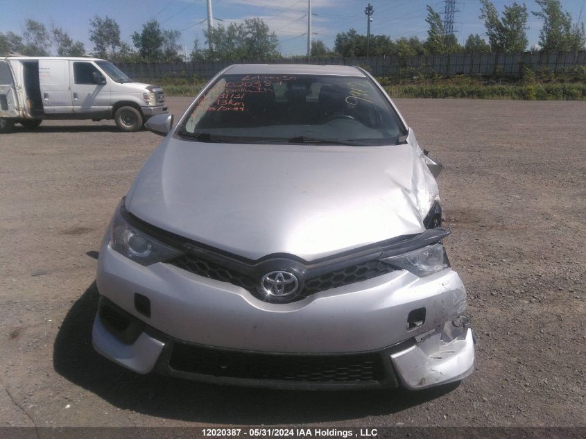 2017 Toyota Corolla Im VIN: JTNKARJE8HJ531131 Lot: 12020387