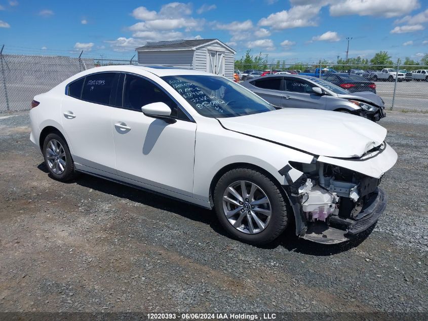 2019 Mazda Mazda3 VIN: JM1BPBCM6K1124639 Lot: 12020393