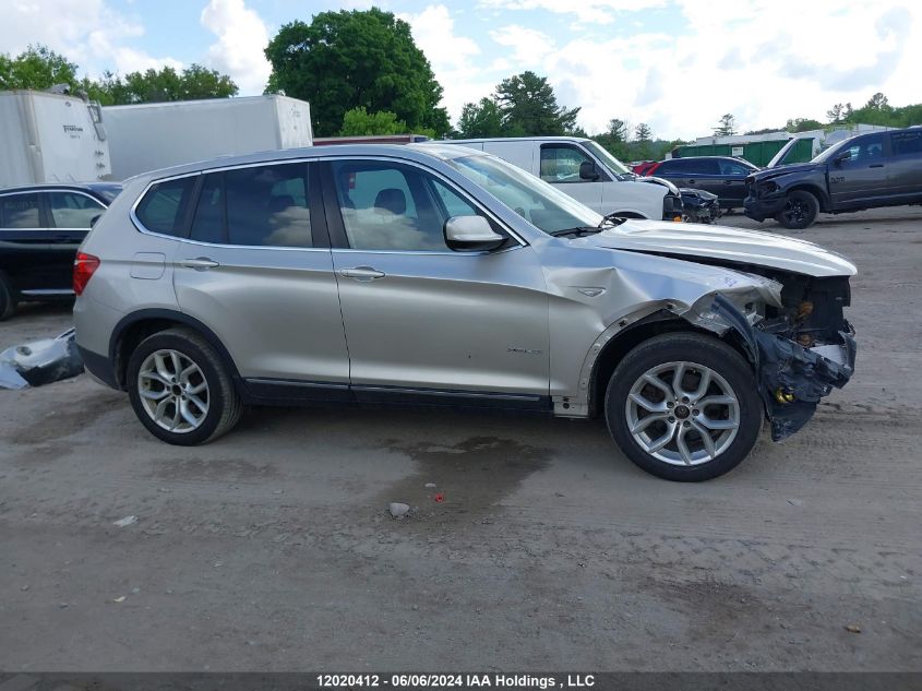 2013 BMW X3 VIN: 5UXWX9C58D0A09361 Lot: 12020412