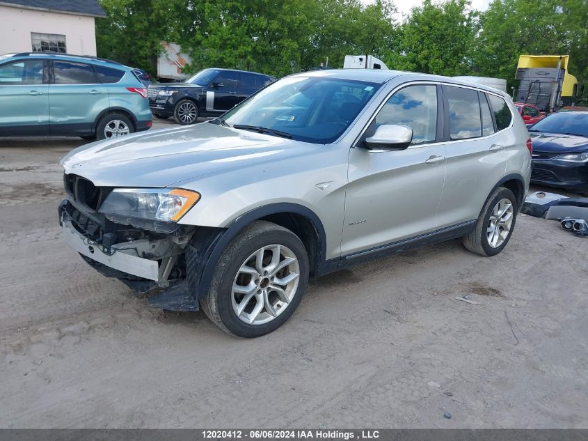 2013 BMW X3 VIN: 5UXWX9C58D0A09361 Lot: 12020412