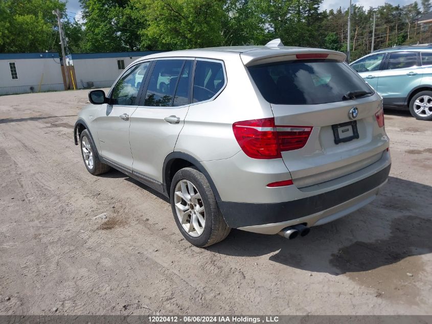 2013 BMW X3 VIN: 5UXWX9C58D0A09361 Lot: 12020412