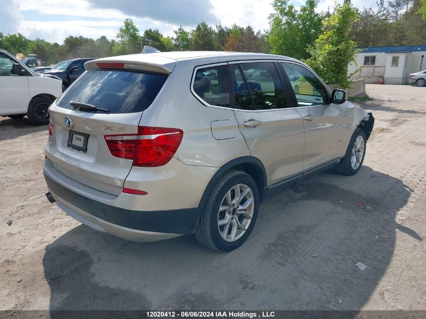 2013 BMW X3 VIN: 5UXWX9C58D0A09361 Lot: 12020412