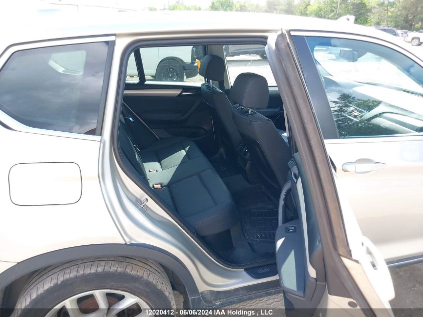 2013 BMW X3 VIN: 5UXWX9C58D0A09361 Lot: 12020412