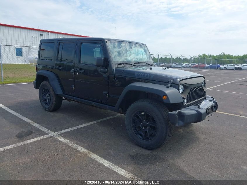 2016 Jeep Wrangler Unlimited Sport VIN: 1C4BJWDG0GL237211 Lot: 12020418