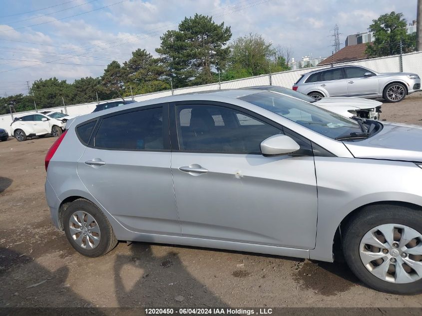 2016 Hyundai Accent Gl VIN: KMHCT5AE4GU248598 Lot: 12020450