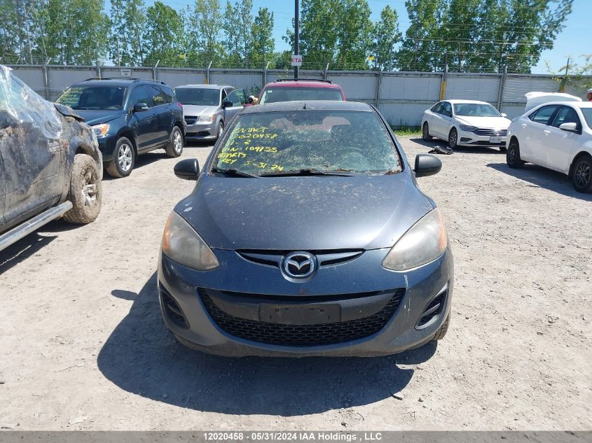 2011 Mazda Mazda2 VIN: JM1DE1HY5B0109155 Lot: 12020458