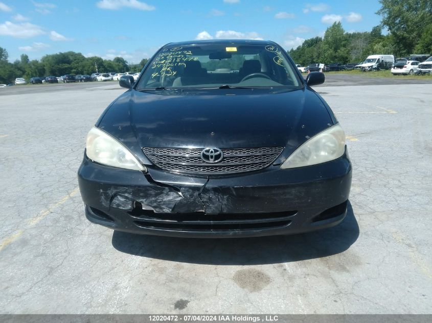 2003 Toyota Camry Le/Xle VIN: JTDBE32K330218478 Lot: 12020472