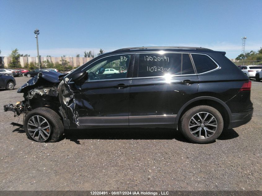 2018 Volkswagen Tiguan Se/Sel VIN: 3VV2B7AX1JM110823 Lot: 12020491