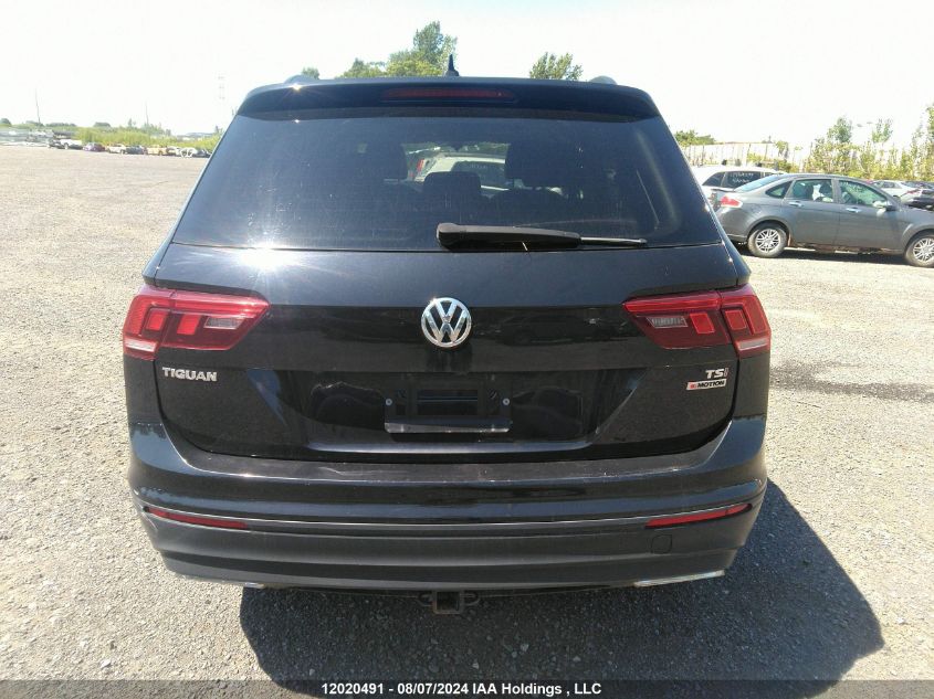 2018 Volkswagen Tiguan Se/Sel VIN: 3VV2B7AX1JM110823 Lot: 12020491