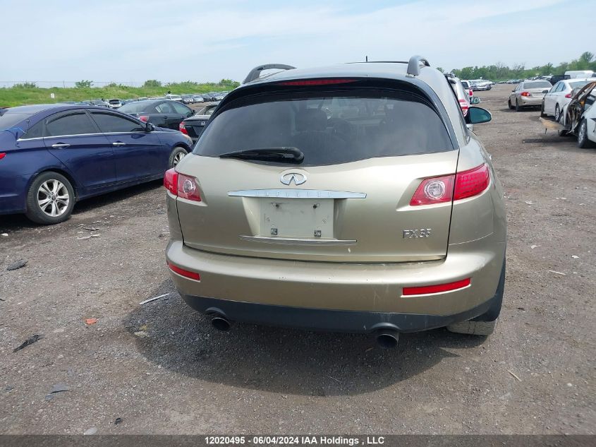 2005 Infiniti Fx35 VIN: JNRAS08W75X208530 Lot: 12020495