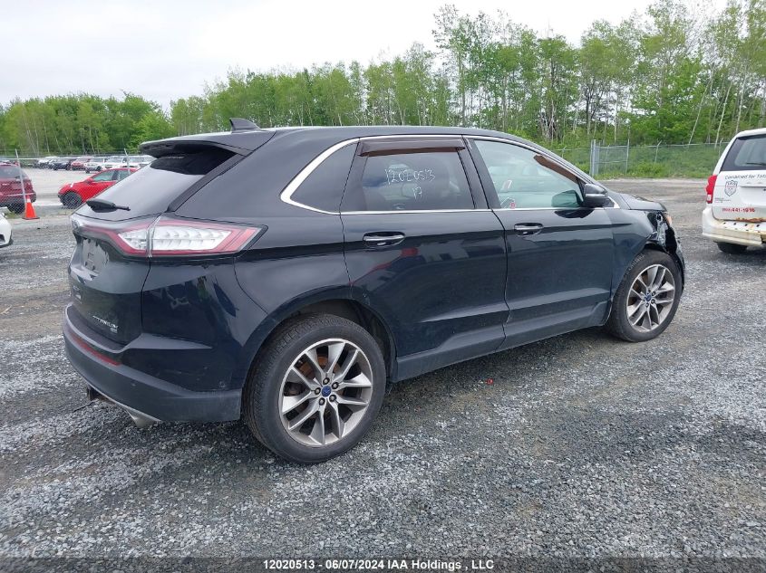 2017 Ford Edge Titanium VIN: 2FMPK4K81HBC00149 Lot: 12020513