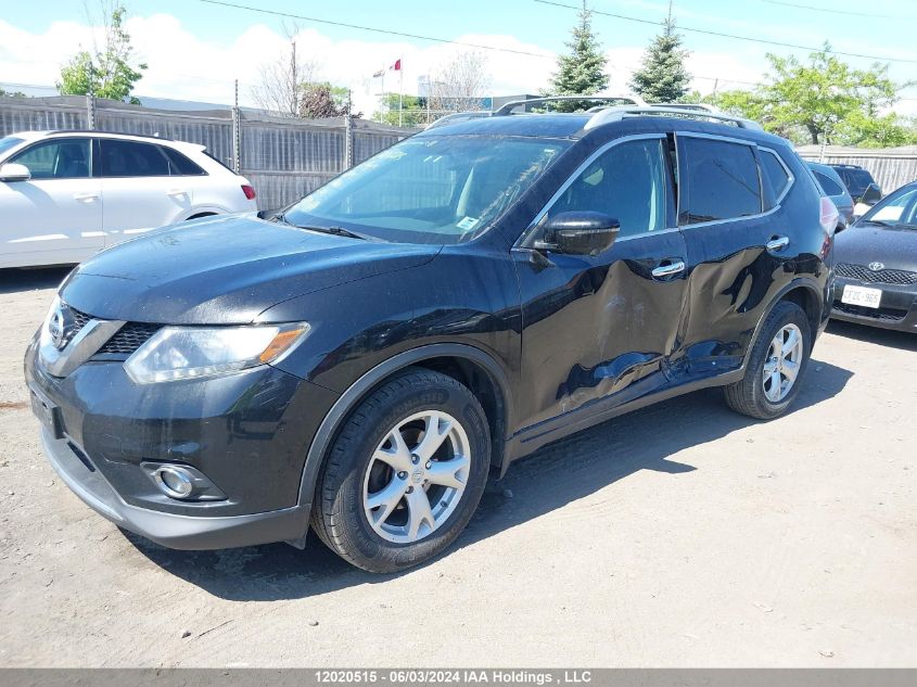 2016 Nissan Rogue VIN: 5N1AT2MV9GC816612 Lot: 12020515