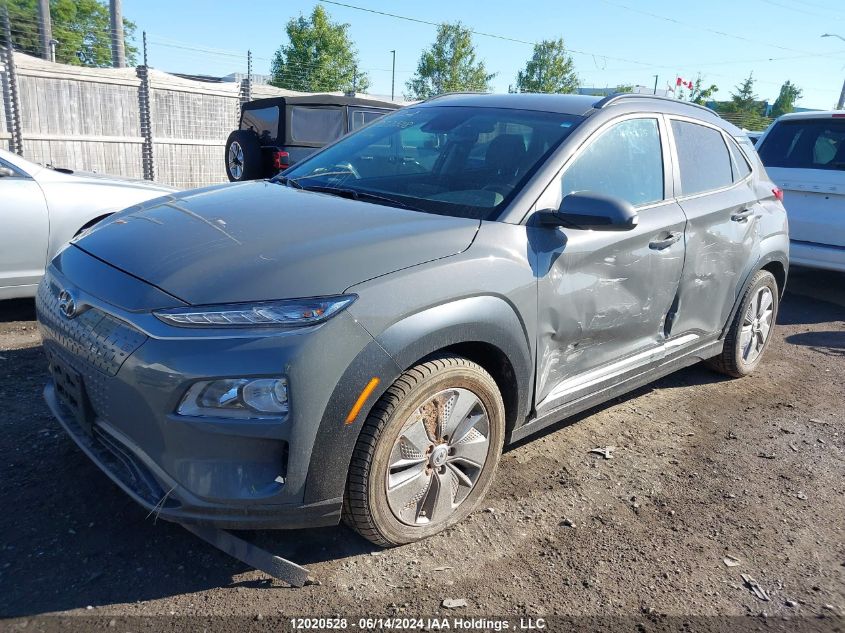 2021 Hyundai Kona Electric Preferred VIN: KM8K23AG7MU122073 Lot: 12020528