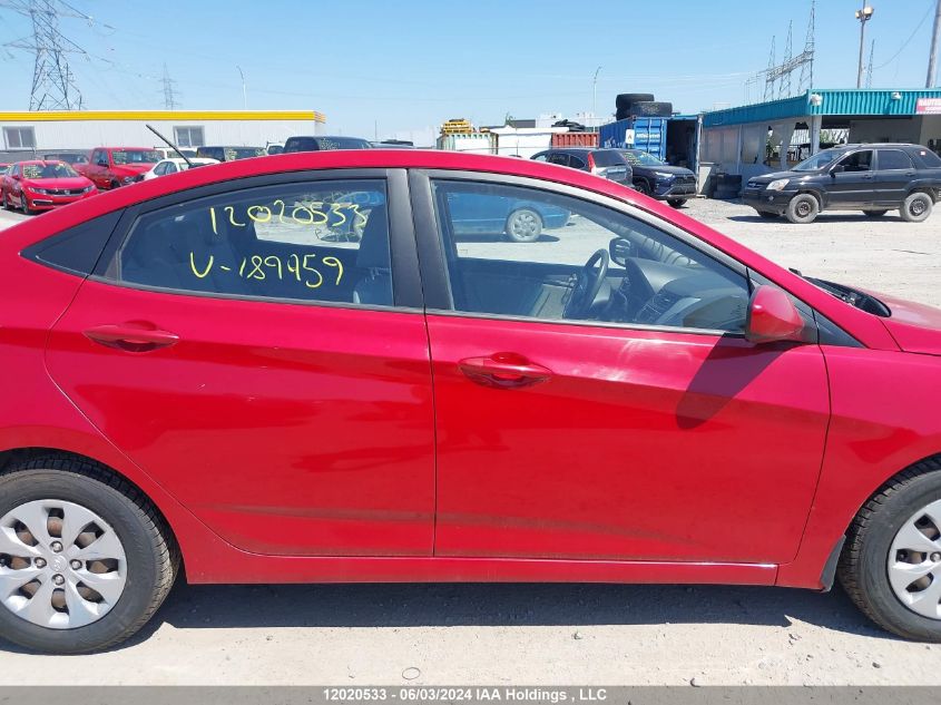 2012 Hyundai Accent Gl VIN: KMHCT4AE4CU189959 Lot: 12020533