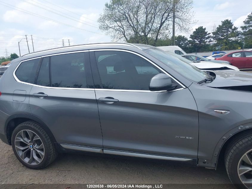 2015 BMW X3 xDrive28I VIN: 5UXWX9C51F0D51656 Lot: 12020538