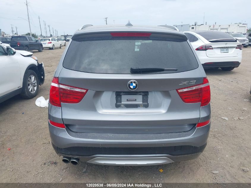 2015 BMW X3 xDrive28I VIN: 5UXWX9C51F0D51656 Lot: 12020538
