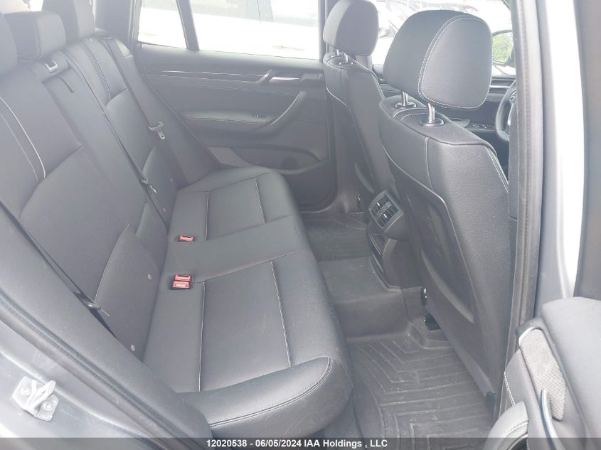 2015 BMW X3 xDrive28I VIN: 5UXWX9C51F0D51656 Lot: 12020538