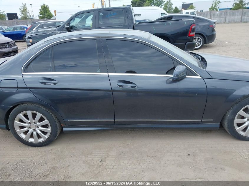 2010 Mercedes-Benz C-Class VIN: WDDGF8FB9AF431509 Lot: 12020552