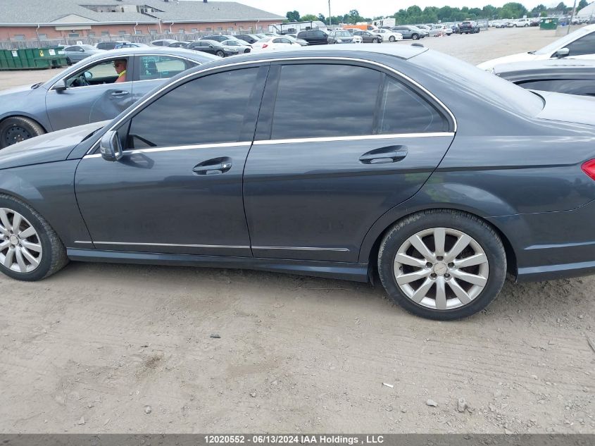 2010 Mercedes-Benz C-Class VIN: WDDGF8FB9AF431509 Lot: 12020552