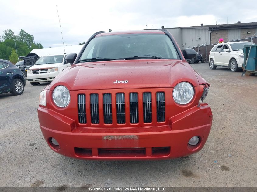 2008 Jeep Compass Sport/North VIN: 1J8FF47W78D702940 Lot: 12020561