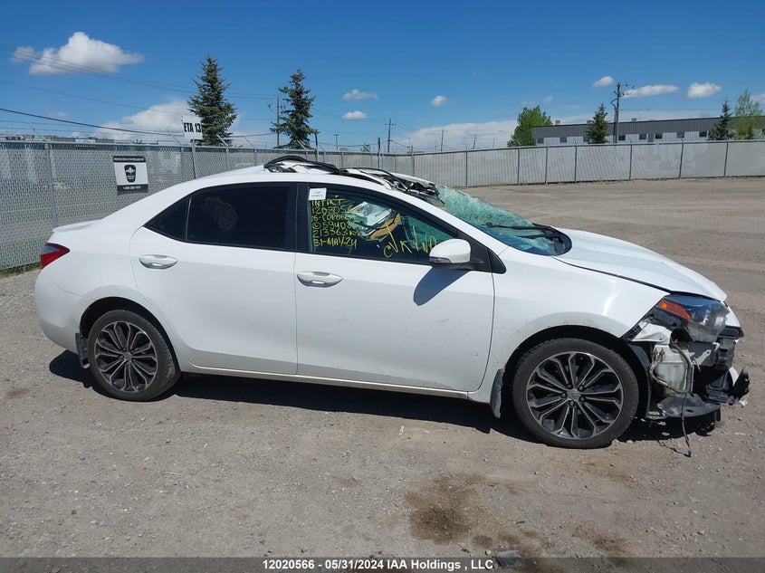 2016 Toyota Corolla L/Le/Le Pls/Prm/S/S Pls VIN: 2T1BURHE7GC594085 Lot: 12020566