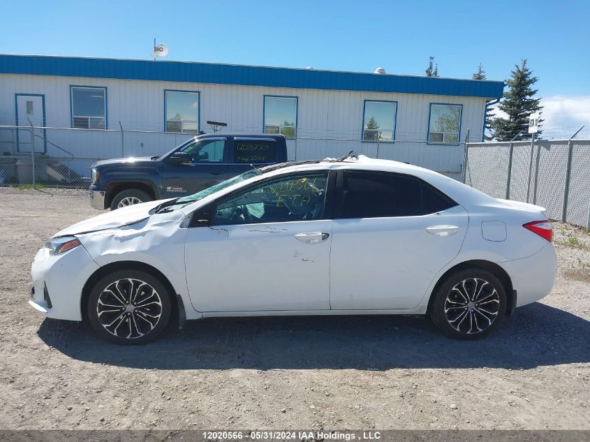 2016 Toyota Corolla L/Le/Le Pls/Prm/S/S Pls VIN: 2T1BURHE7GC594085 Lot: 12020566