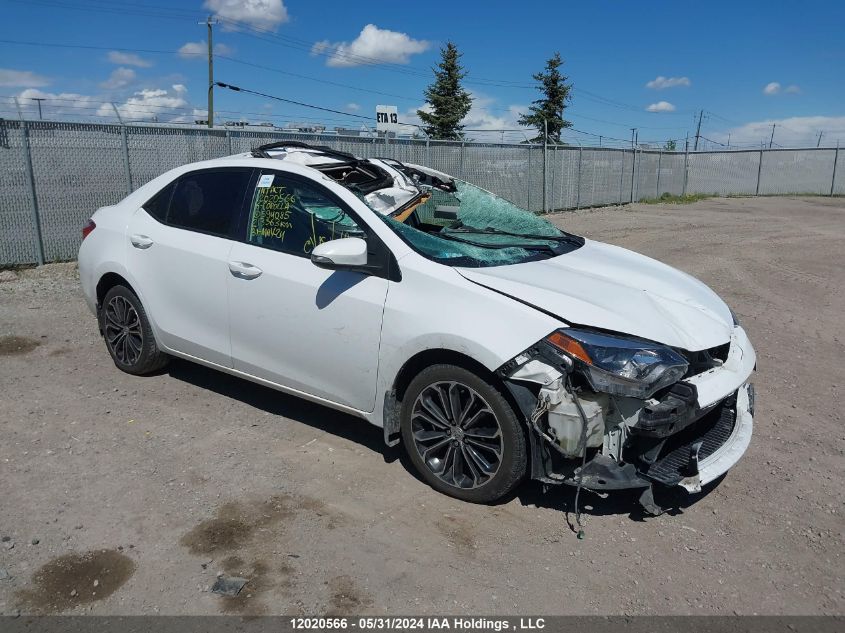 2016 Toyota Corolla L/Le/Le Pls/Prm/S/S Pls VIN: 2T1BURHE7GC594085 Lot: 12020566