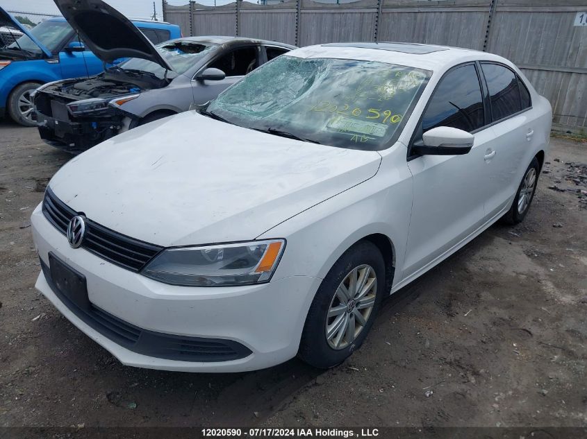 2014 Volkswagen Jetta Sedan VIN: 3VWDK7AJ1EM387915 Lot: 12020590