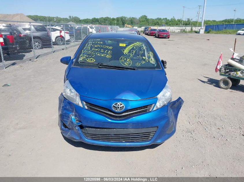 2013 Toyota Yaris Le VIN: JTDKTUD38DD555028 Lot: 12020598