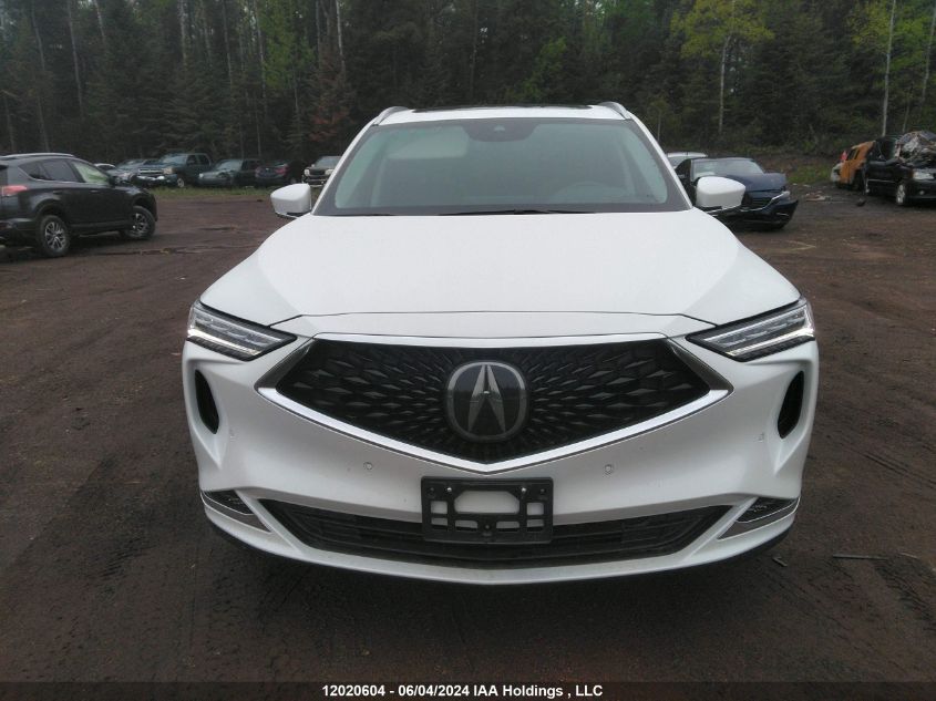 2022 Acura Mdx VIN: 5J8YE1H89NL805037 Lot: 12020604