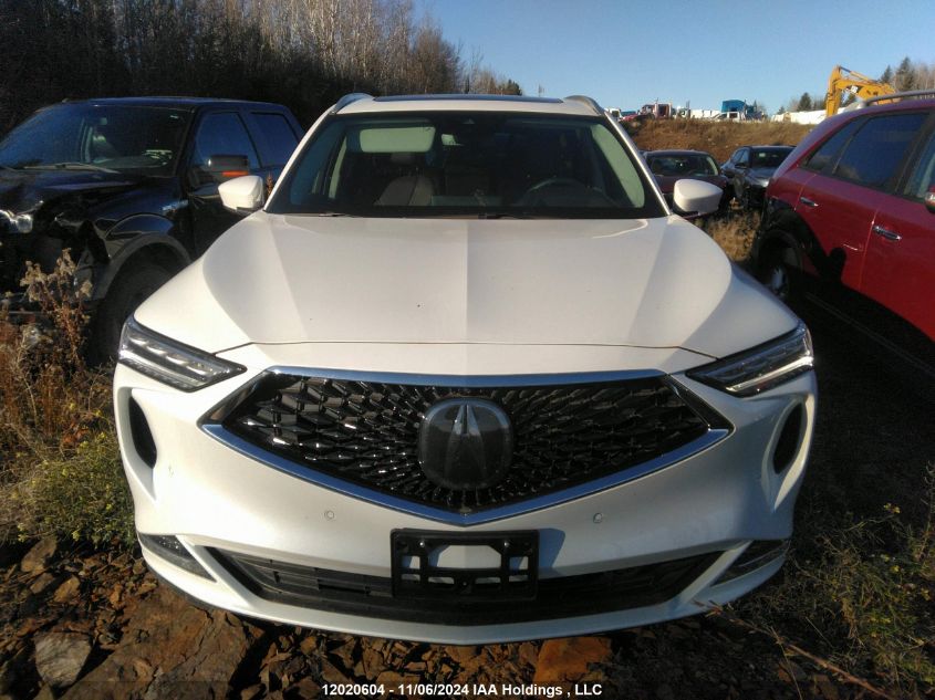 2022 Acura Mdx VIN: 5J8YE1H89NL805037 Lot: 12020604