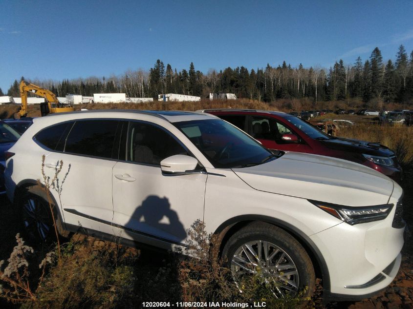 2022 Acura Mdx VIN: 5J8YE1H89NL805037 Lot: 12020604