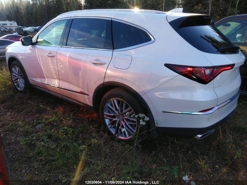 2022 Acura Mdx VIN: 5J8YE1H89NL805037 Lot: 12020604