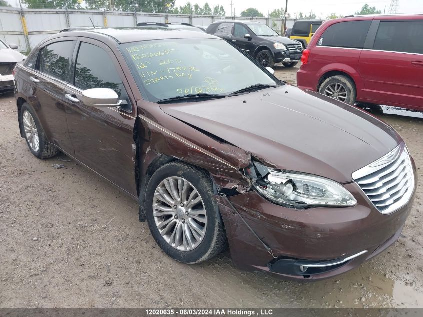 2012 Chrysler 200 Limited VIN: 1C3CCBCB0CN178936 Lot: 12020635