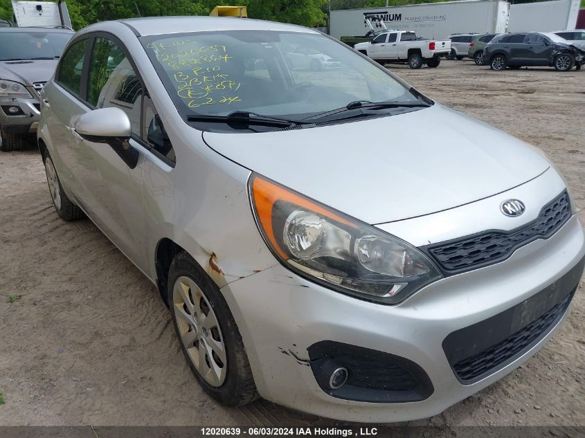 2013 Kia Rio VIN: KNADM5A30D6882864 Lot: 12020639