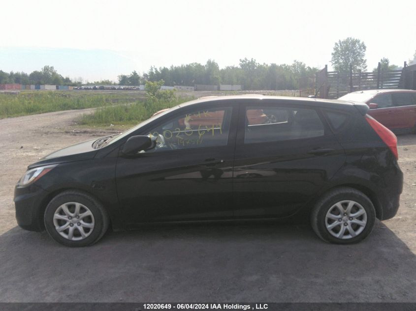 2014 Hyundai Accent Gls/Gs VIN: KMHCT5AE7EU197594 Lot: 12020649