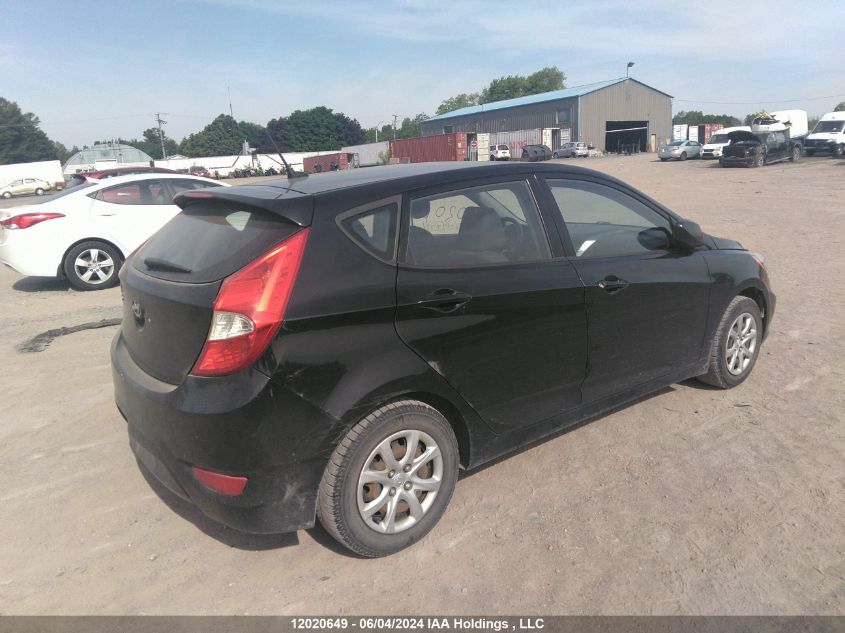 2014 Hyundai Accent Gls/Gs VIN: KMHCT5AE7EU197594 Lot: 12020649