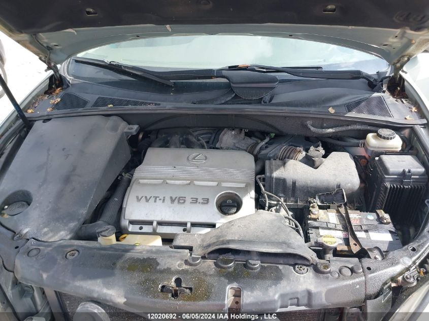 2005 Lexus Rx 330 VIN: JTJHA31U050086241 Lot: 12020692