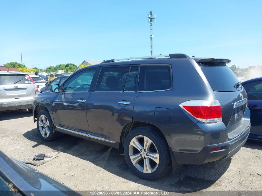 2013 Toyota Highlander Limited VIN: 5TDDK3EHXDS179808 Lot: 12020693